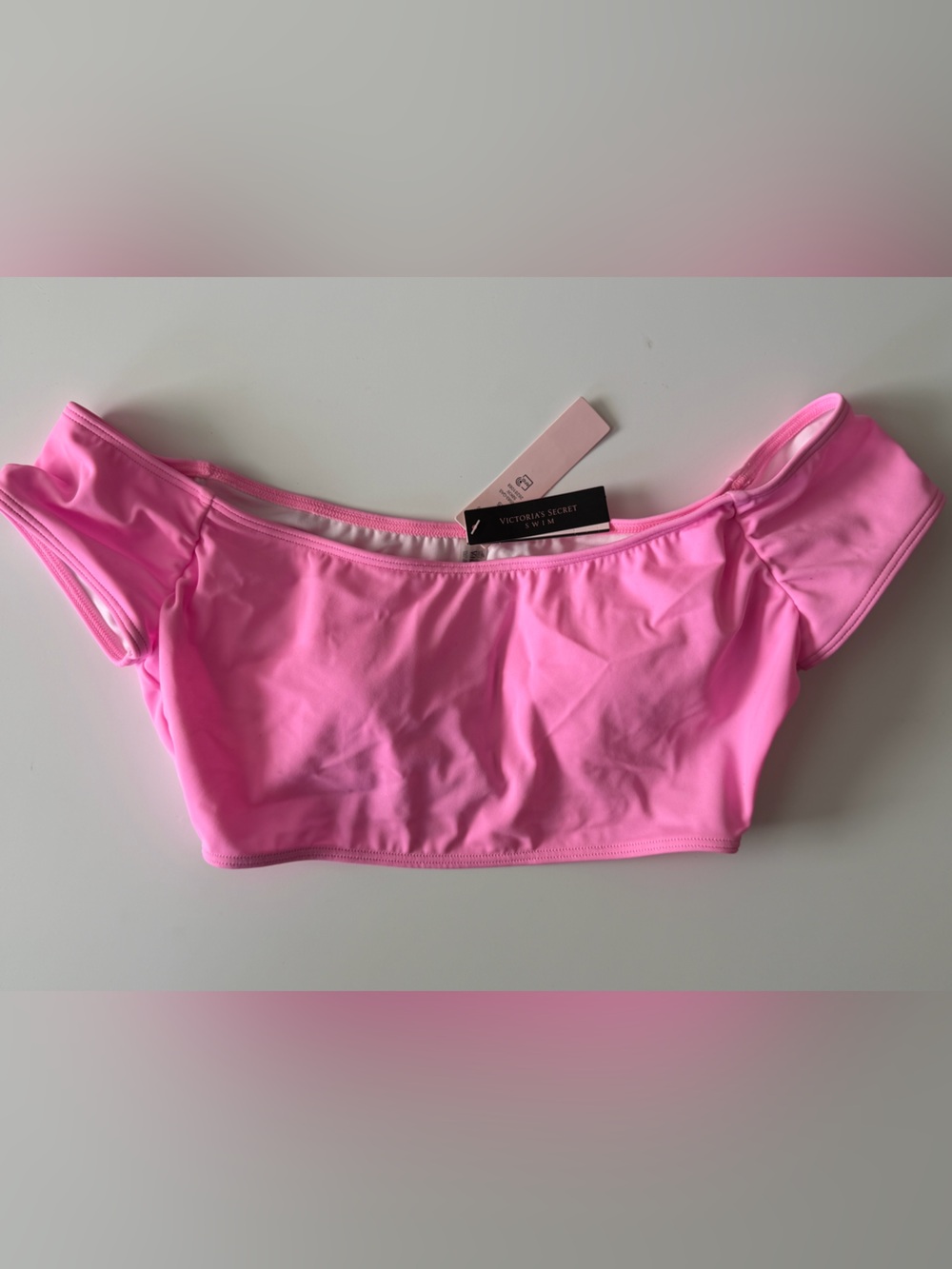 Victoria's Secret Pink Off-Shoulder Swim Top